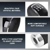 5/6 Speed Universal R PU Leather Gearshift Head Gear Knob Set Replacement Manual Car Gear Stick Shift Knob Modified Stick