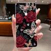 Case For OPPO A31 2020 / OPPO A8 2019 Coque Capa Flower Butterfly Phone Cases CPH2015 Soft Silicone Transparent TPU Jelly Cover