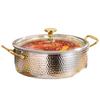 316 Stainless Steel Hammered Hotpot & Soup Pot