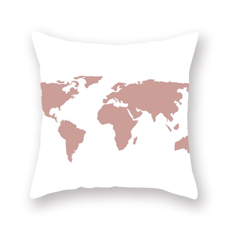 

Подушка Бархатная Розовое Золото Розовый Персиковый Наволочка Диванная Подушка Предметы Дома 45*45cm