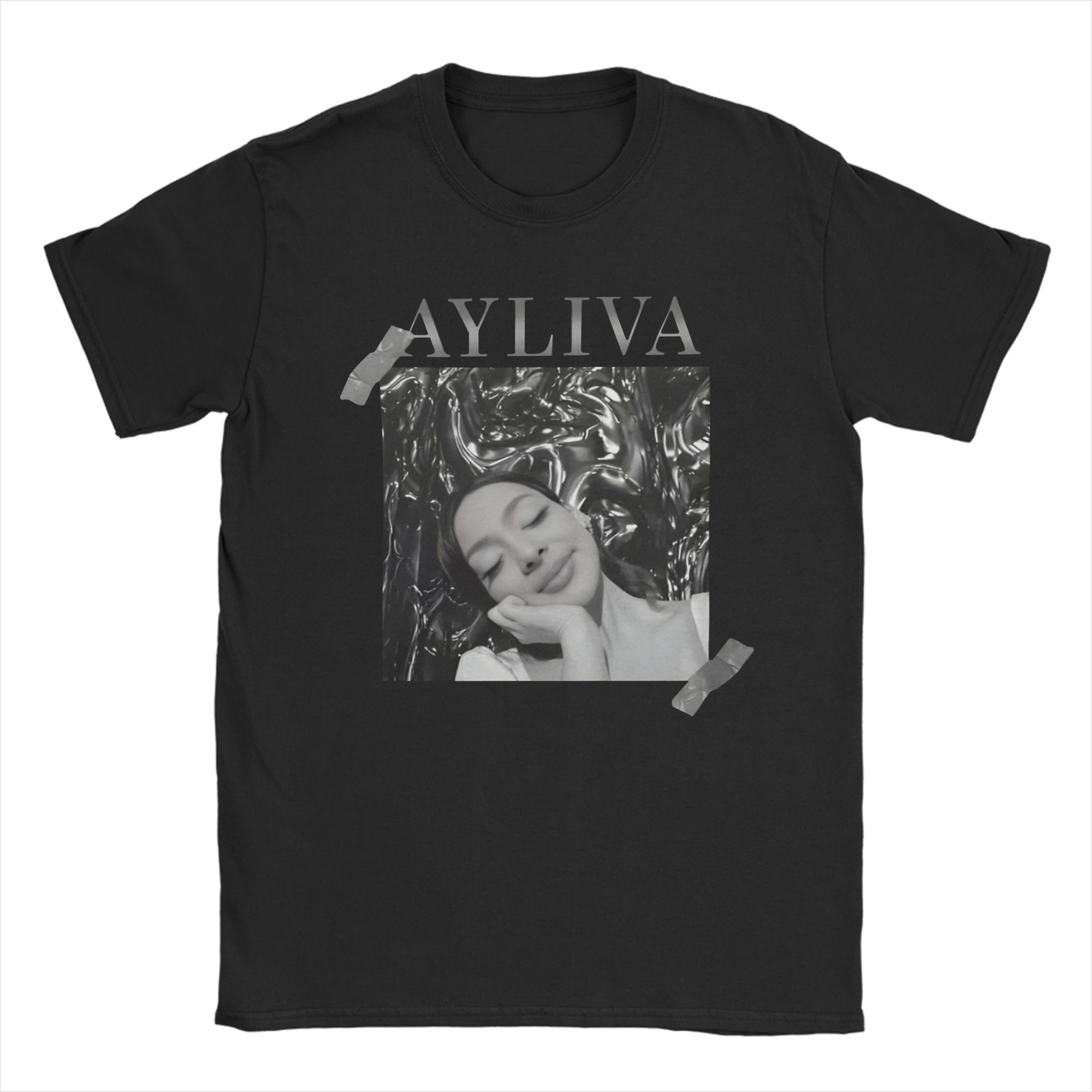 

Vintage Ayliva Singer Tshirts Unisex Cotton Short Sleeve Music Round Neck Summer Clothes 4XL