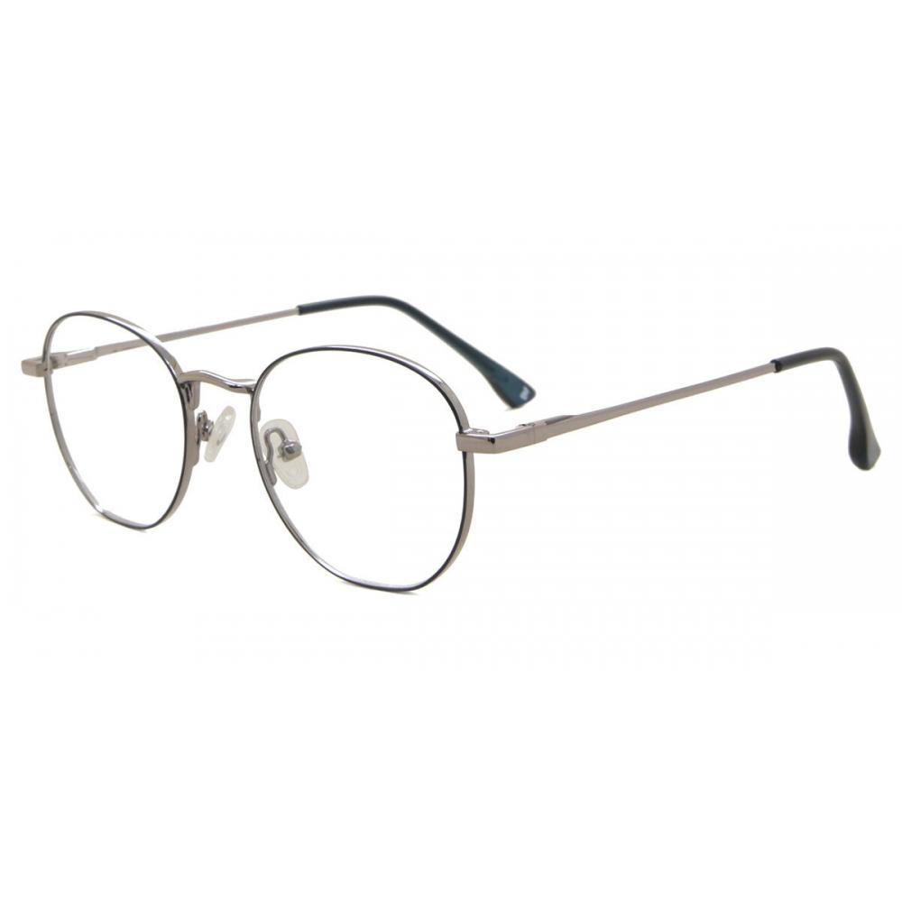 Full Rim Oval Blue Gunmetal Smartbuy Collection Hokk M298e Fashion Unisex Eyeglasses