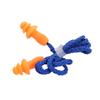 10PCS Tapered Insulation Earplug Corded Ear Plugs Silicone Noise Earplug  for Abatement Noise