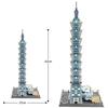 1512PCS TAIPEI 101 Building Blocks Taiwan Landmark World Famous Architecture Model Small Bricks Collection For Gift Bricks Toys