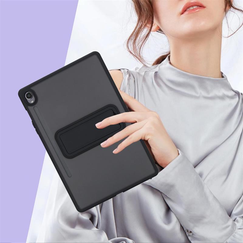 Чехол для Samsung Tab S10 Lite S9 FE 10.9 S11 11 дюймов Чехол-подставка для планшета Для Tab A7 S6 Lite A9 A11 8.7 A8 A9+ A11+ Plus 11 Funda A11 8.7 inch чёрный