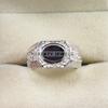 Black Onyx Oval Cut Gemstone With 925 Sterling Silver Ring For Men's #A835 JL375666944399