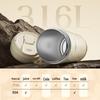 KONKA Portable 316 Stainless Steel Insulated Mug with Straw