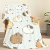 Cute Cartoon Guinea P Pig Kawaii Blanket For Soft Throw Blanket for Picnic Bed Sofa Home Bedroom Cozy Warm Comfortable