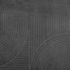 IZA Short Pile Rug Scandinavian Style Anthracite Ø 80 Cm