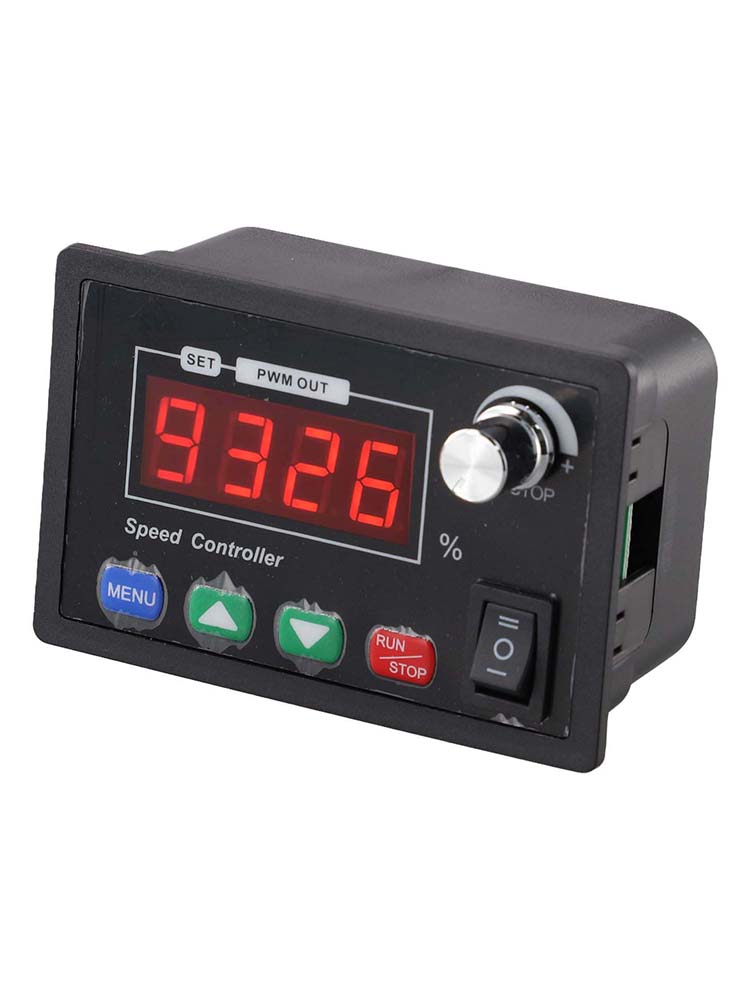 Adjustable DC Motor Speed Controller with Forward Reverse Function for 10 55V Applications Integrated Display and Control Knob