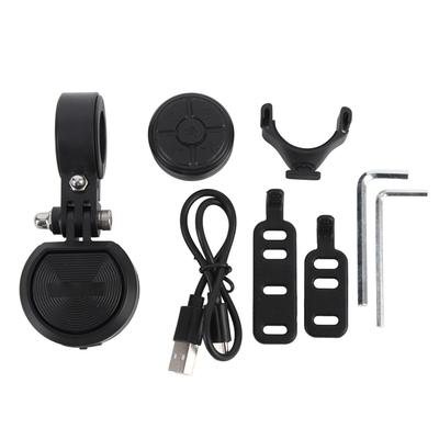 Electric Bike Bell 120DB Anti Theft Alarm Bike Horn IP66 Rechargeable Mountain Bicycle Bell with