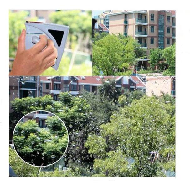 Double-Sided Window Glass Cleaning Tool Useful Magnetic Surface Cleaner Wiper Brush for High-Rise Single Glazed Windows., OP-0123