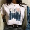 Forest Mountain Unisex T Shirt Fashion Summer T-shirts Lady Tshirts Tee Y2K Tops Harajuku White Casual FeUnisex T Shirt Girl