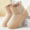 Women's Snow Boots, Fleece and Thickened Cotton Shoes, Versatile Women's Boots, Cold-proof and Warm Cotton Boots