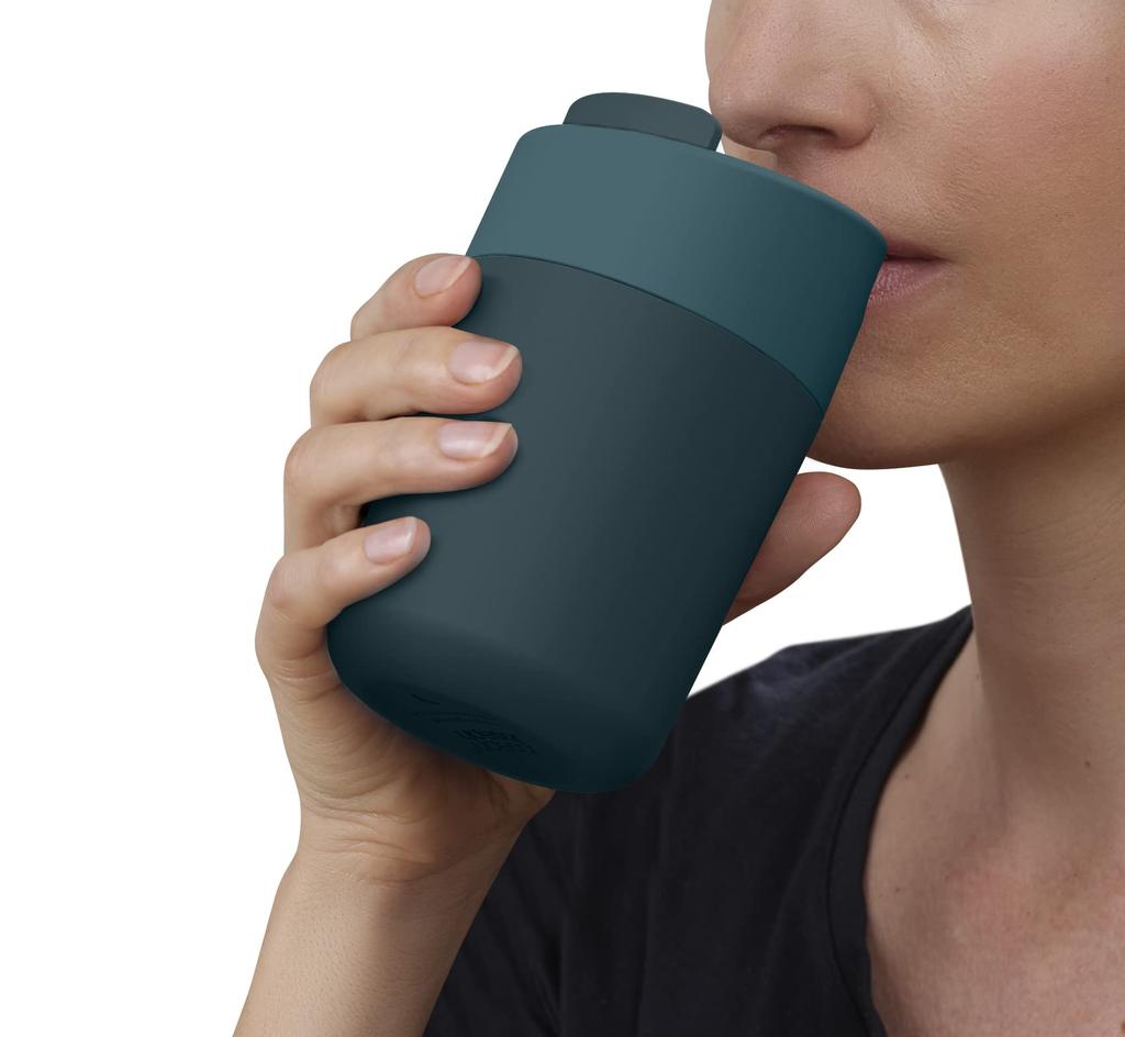 Joseph Joseph Ship Travel Mug, CoffeeTea Cup with Lid, 340ml, Blue [Authentic] 81124