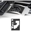 Compatible with Carbon Fiber Center Control Gear Shift Panel Trim Cover Interior Accessories for Toyota 4Runner SUV 2010-2024(1PCS Black)