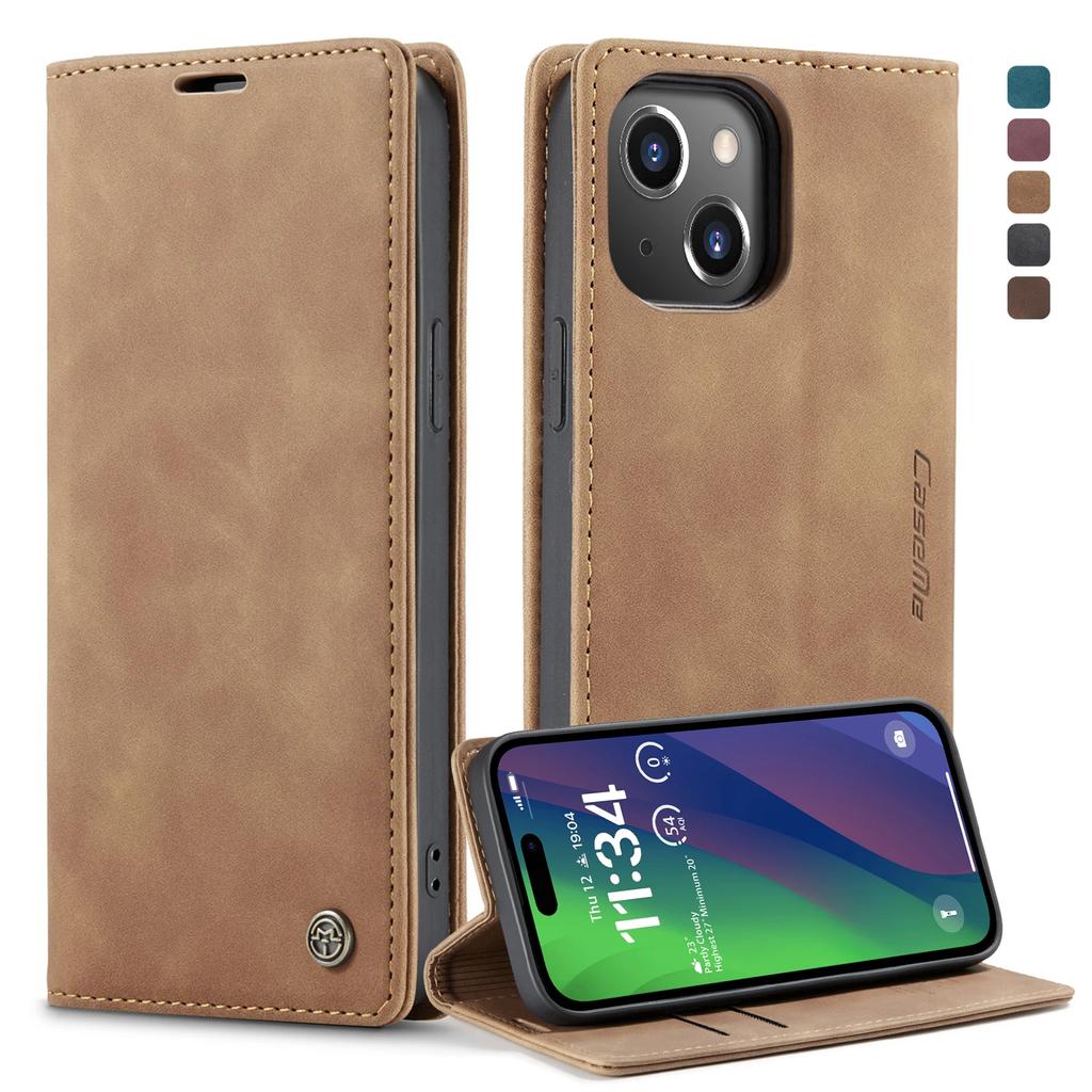 Magnetic Leather Wallet Case For iPhone 16 15 14 13 12 Pro 11 XS MAX X XR 8 7 6 Plus SE 2022 Cards Slot Stand Book Phone Cover