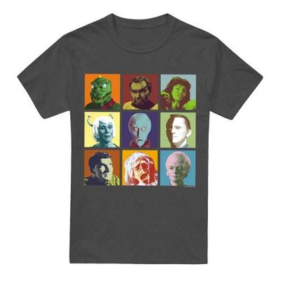 STAR TREK Unisex Adult Alien Squares T-Shirt