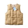 Men's Retro Thickened Warm Cotton Vest: Winter Hong Kong Style Solid Color Sleeveless Jacket