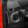 For Fiat 500 500C/Abarth 595 595C /695 695C 2016 2017 2018-2024 500e 16-19 Car trument Strip Real Soft Carbon Fiber Sticker