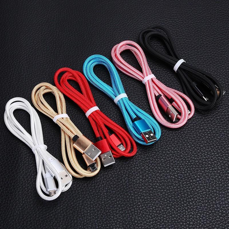 3m Pure Copper Nylon Braided Charging Cable for Apple, Android, Type-C, Honor, Huawei