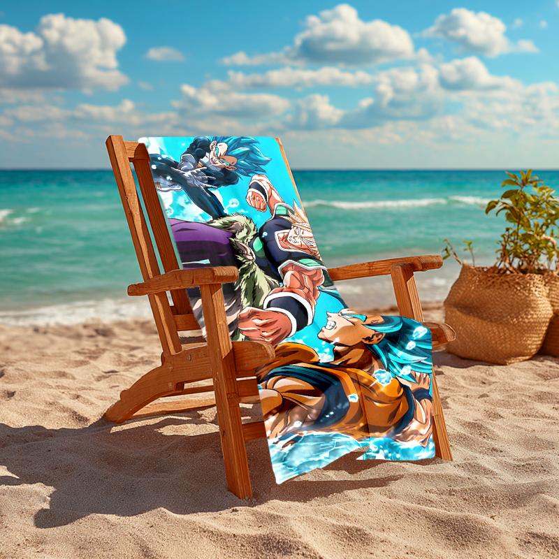 1Pc Dragon Ball Super Heroes Beach Towel Quick Dry Multiuse For Beach Pool Gym Yoga Home Travel Christmas Halloween Xmas Gift S1549
