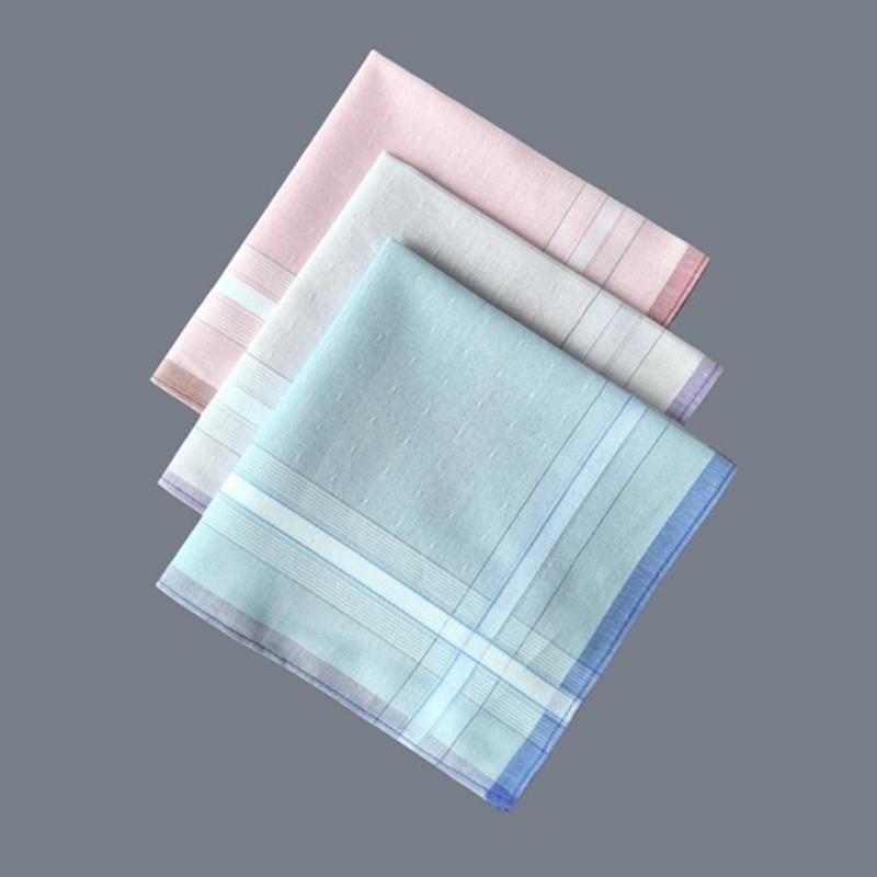 

3 шт. 29x29 см 100% хлопок цветной клетчатый напечатанный женский носовой платок карманные полотенца сувениры для свадебного чаепития