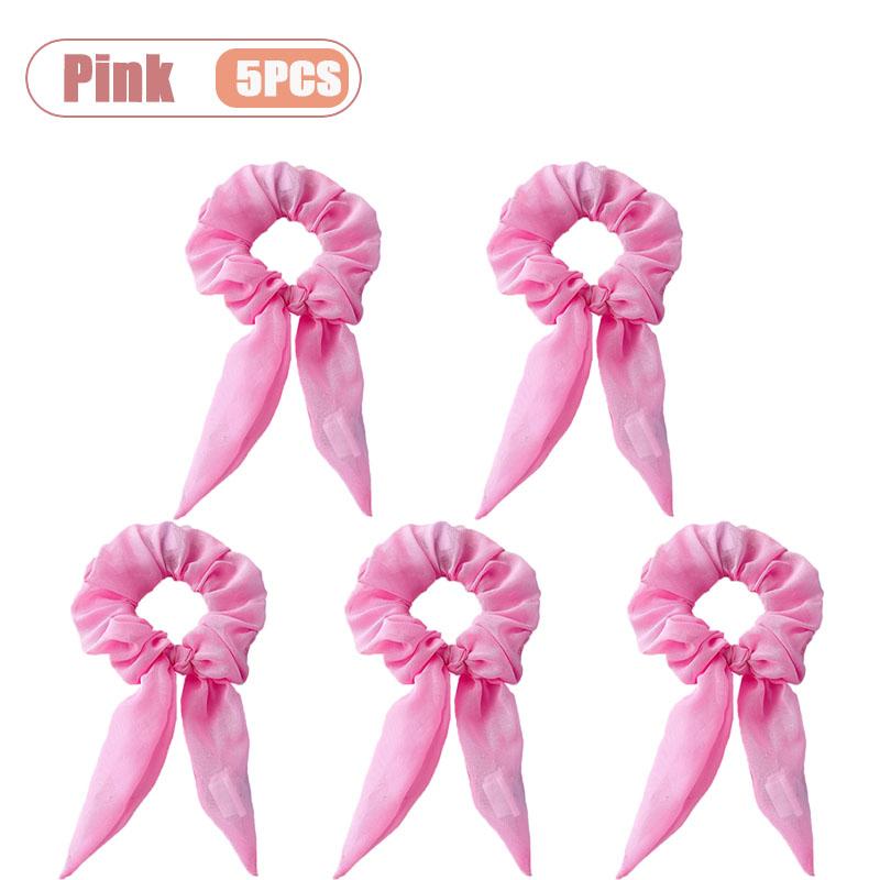 1-20PCS Glow Scrunchie Hair Tie Glow in Dark Ponytail Holder for Women Girls Carnival Birthday Party Rave Gift Elastic Hair Band