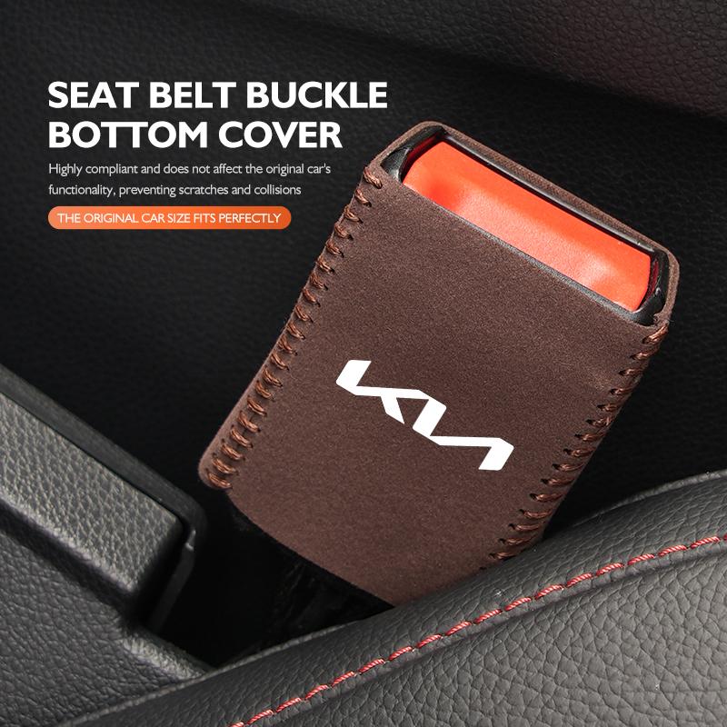 Car Seat Belt Anti Scratch Buckle Protector Cover Accessories For KIA K5 K2 Optima Soul Spectra Niro Cadenza Sephia Carens Hxqgn22
