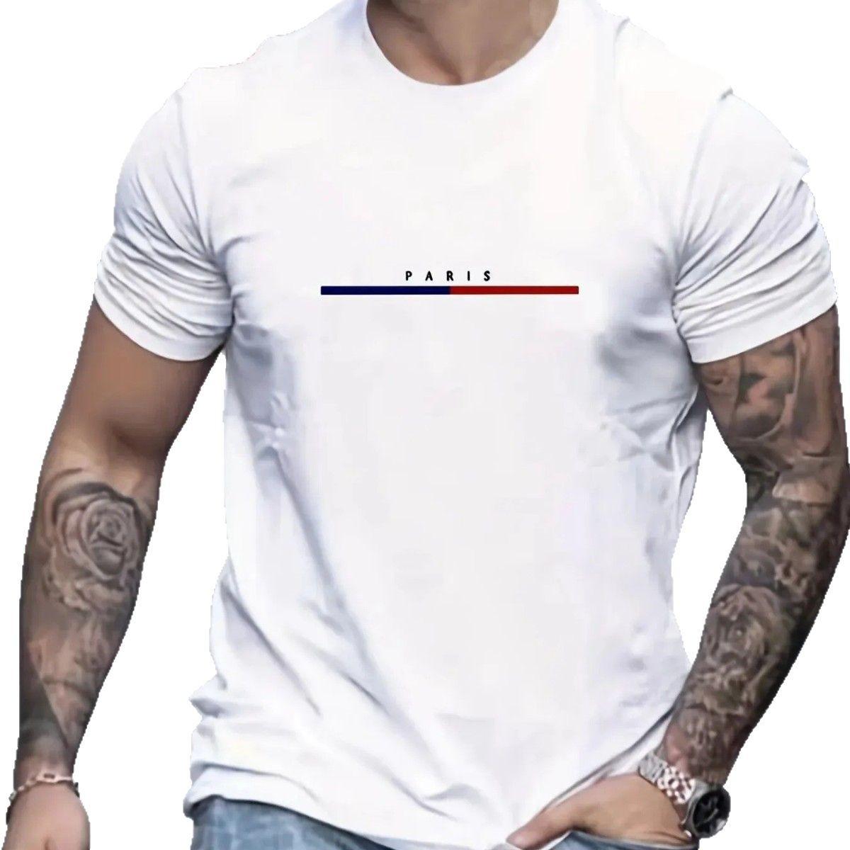 

Loose Men s T-shirt New Summer Men s Popular Wide-print Short-sleeved T-shirt 5XL
