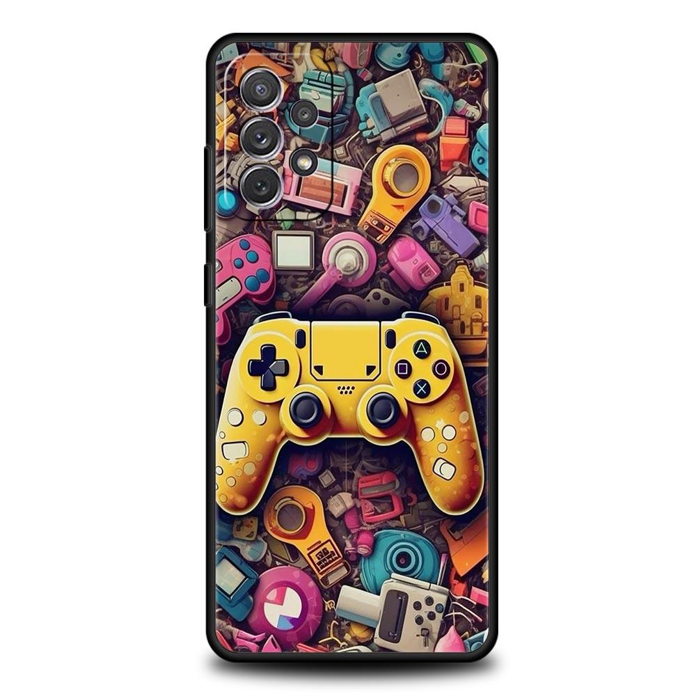 Game Controller Graphic Phone Case For Samsung Galaxy A17 A07 A55 A35 A25 A15 A05 A33 A31 A23 A21s A13 A41 A73 A53 A51 A71 Cover