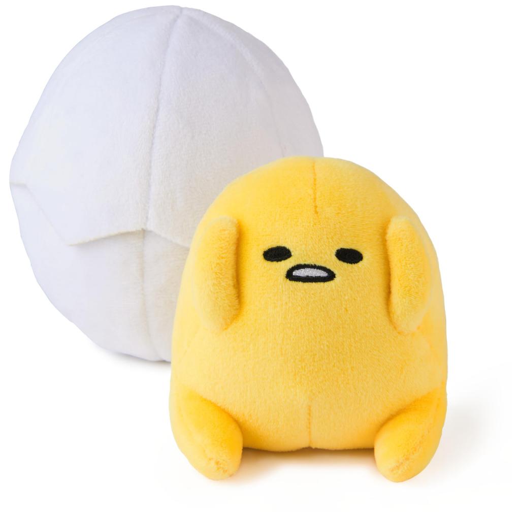 GUND Sanrio Gudetama Eggshell Plush Toy, 5-inch, Ages 1 Year and Up