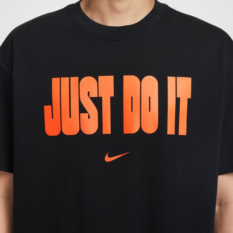 Nike T Shirts Unisex Black Crew Neck Moderate IV5617-010