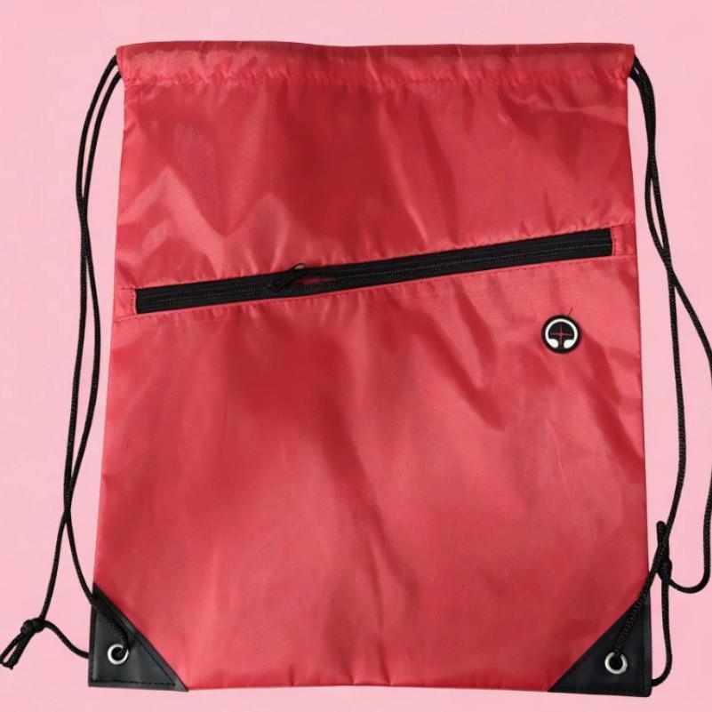 Colorful Polyester Drawstring Sports Backpack with Logo