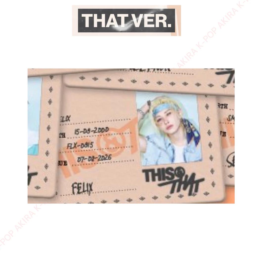 Stray Kids THIS & THAT ALBUM PHOTO CARD / JAPAN POB / LUCKY DRAW / OFFICIAL / Pre-Order