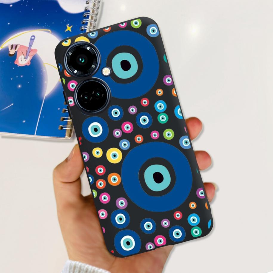 For Tecno Camon 19 Case Camon 19 Pro 5G CI7n Astronaut Silicone Cover For Tecno Camon19 Neo Phone Case Soft Cute Black TPU Cover