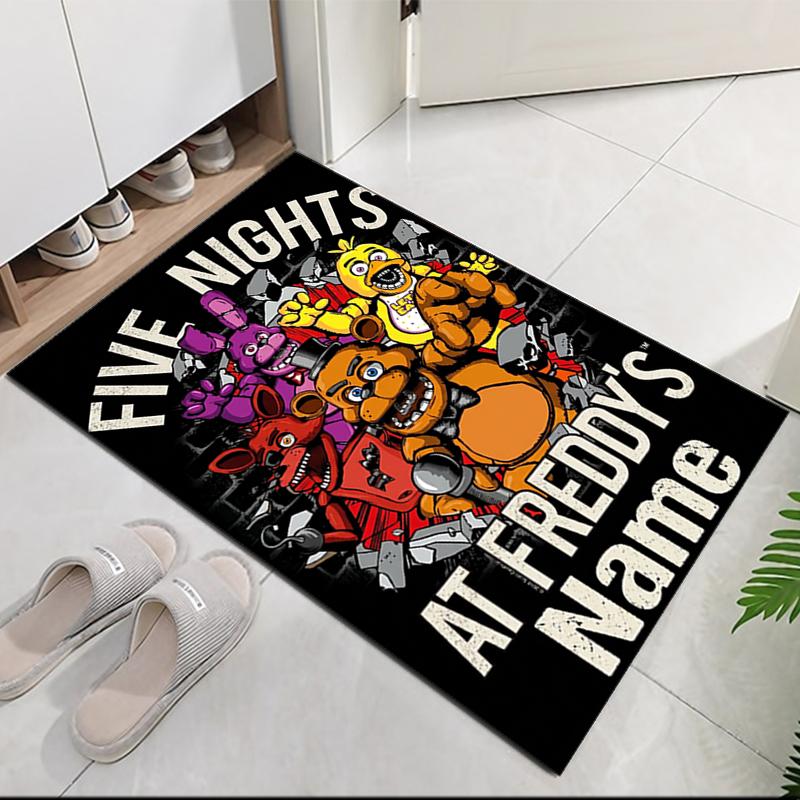 Custom Name Freddy Printed Carpet, Rug for Office Chair Living Room Bedroom Kitchen Room Decor Gifts.
