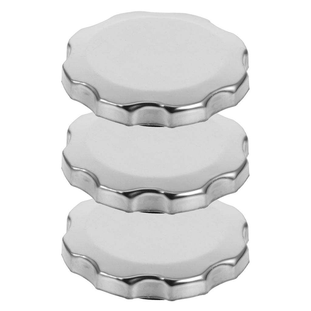3Pcs Universal Fuel Tank Caps Leakproof Metal Gas Cap Replacement for Mini Bikes Dirt Bikes Generators Tiller