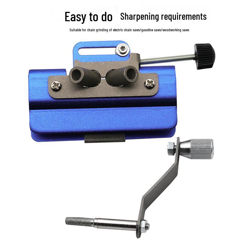 Portable Hand-Crank Chainsaw Blade Sharpener Tool