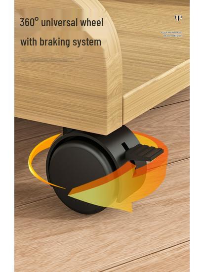 Movable Desktop Computer Stand with Wheels