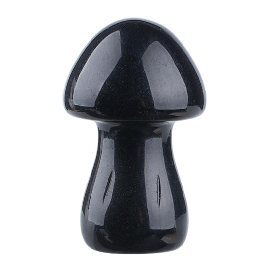 Mini Mushroom Gemstone Sculpture Cute Natural Healing Stone Polished Mushroom Figurine for Home Crafts Flower Pot Decor Gifts for Women Men