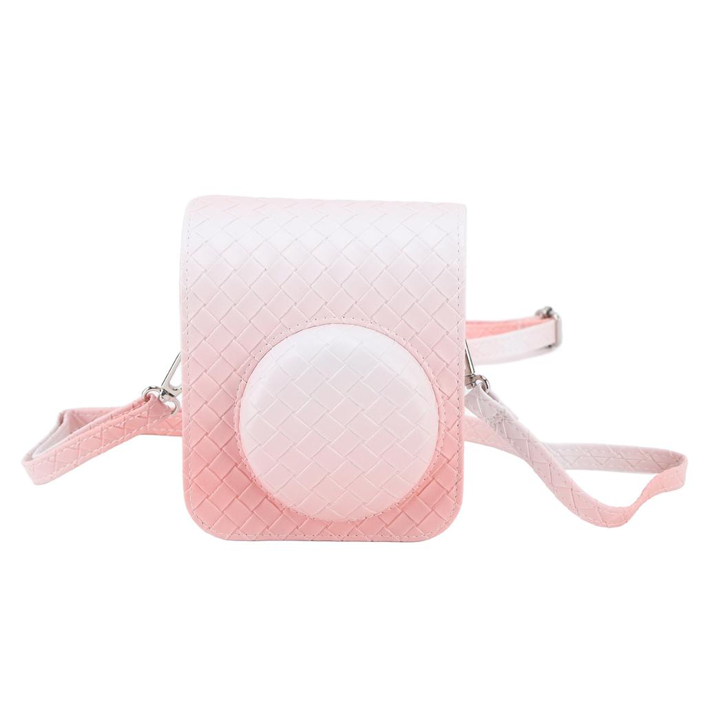 Instant Camera Bag for Fujifilm Instax Mini 12 PU Leather Camera Protective Case with Adjustable Shoulder Strap