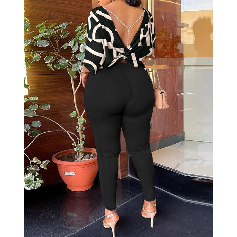 YYFS Moda dame ocazional vară primăvară mâneci scurte cu gâtul O pantaloni pantaloni costume