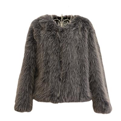 Women's Autumn and Winter New Fox Fur Coat Short Slim Wool Fur Coat Casual Jacket