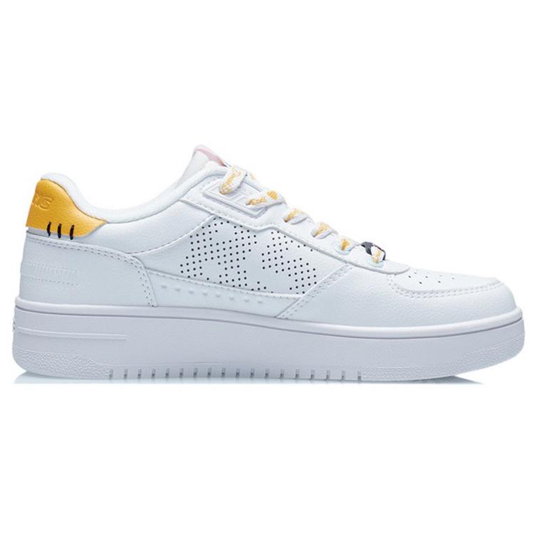 Li Ning Classic Skateboarding X Disney 'White Yellow Daisy' Women's AGCS146-2