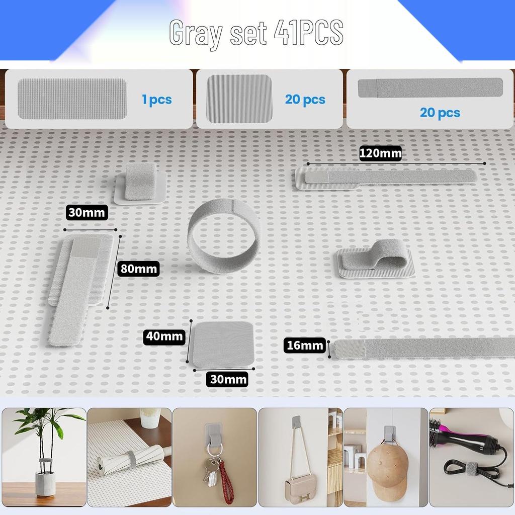 Cross-border High-Adhesive Cable Organizer Set with Detachable Magic Sticker