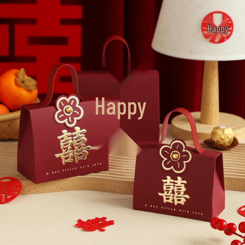 Elegant Large Wedding Candy Boxes 2025 - High-End Gift Bags