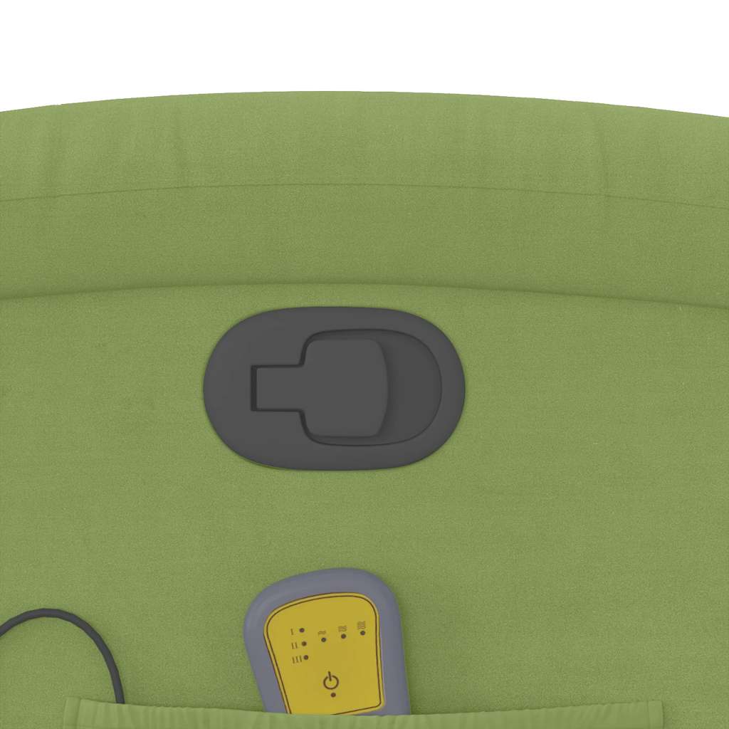 Massage Recliner with Rising Function Light Green Velvet