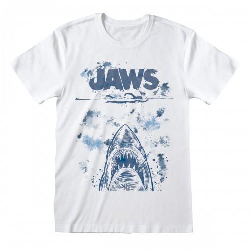 Jaws Unisex Adult Splatter T-Shirt