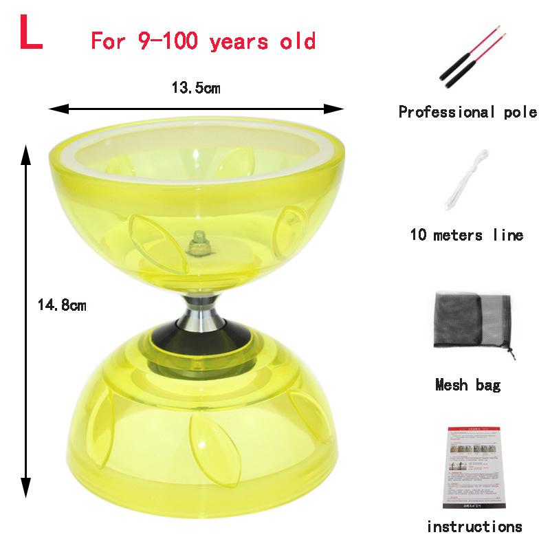 Portable Diabolo Chinese Yoyo Diabolo Set Portable Fitness Gear For Adults Kids Elderly Outdoor Indoor Agility Exercise 6